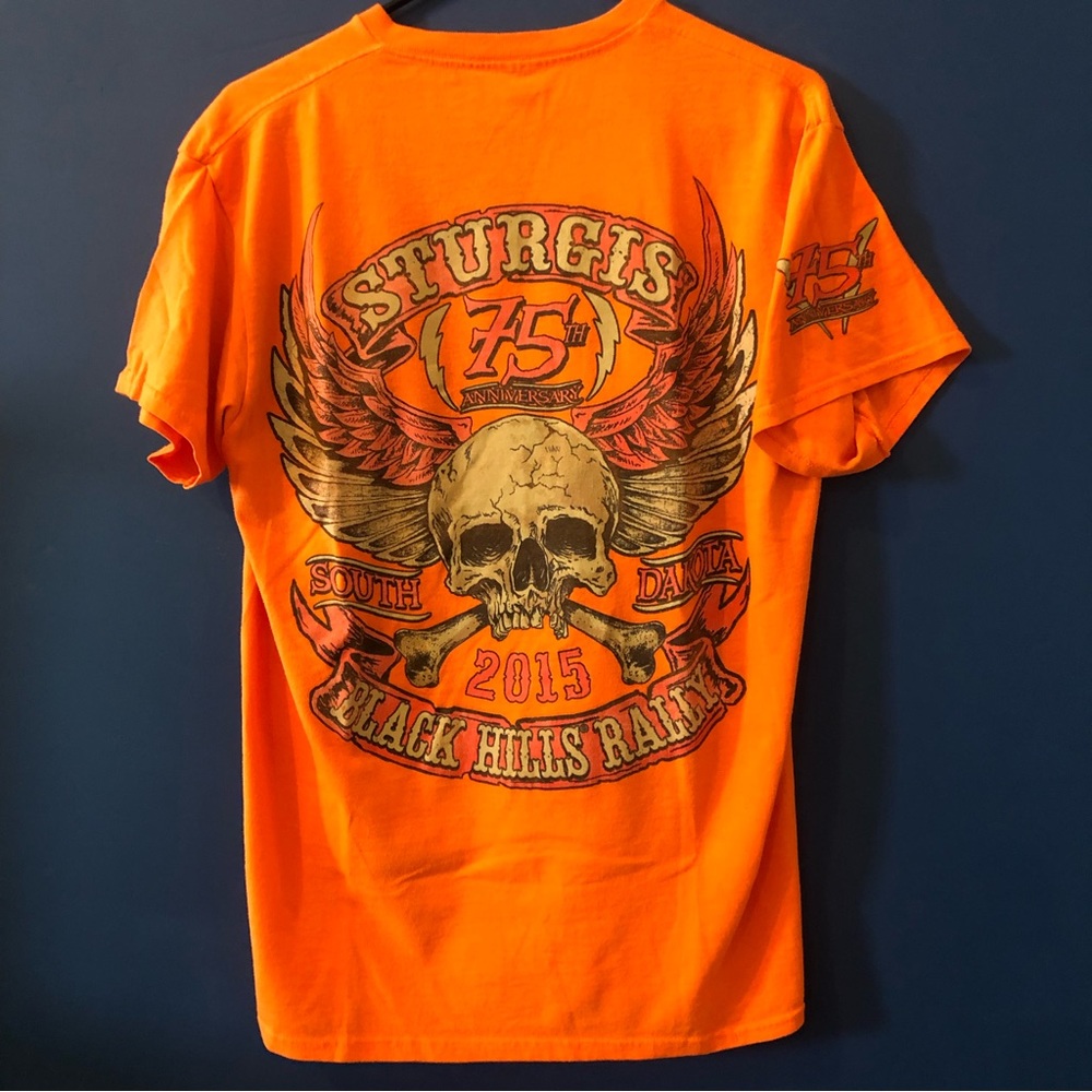 Vintage STURGIS Black Hills Rally 75th Anniversary 2015 TSHIRT